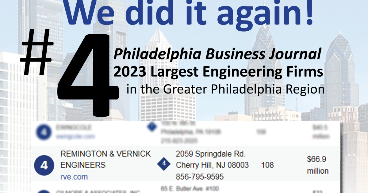 Remington & Vernick Engineers | RVE Ranked Fourth Largest Engineering…