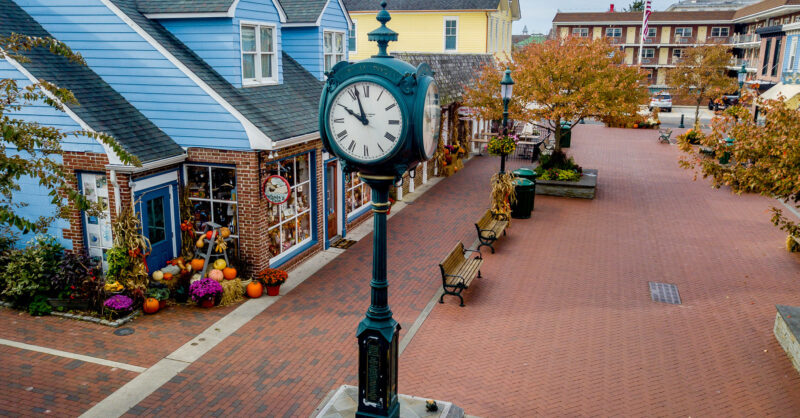 Panorama Giclée - Washington Street Mall, store Cape May